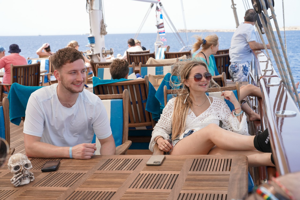 Korsan Yelkenli Tekne – Ras Mohammed & White Island Turu